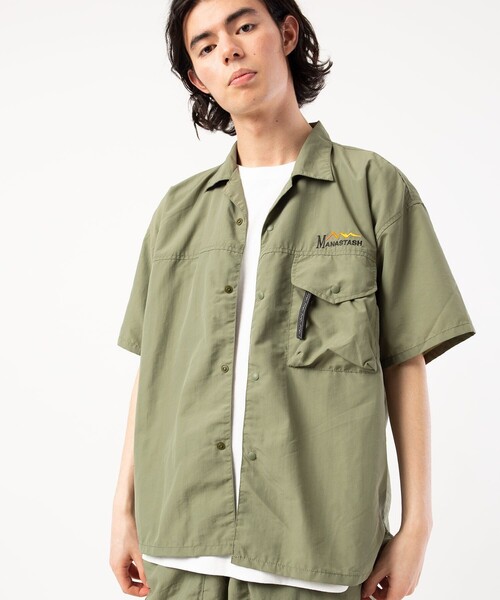 MANASTASH（マナスタッシュ）の「MANASTASH/マナスタッシュ RIVER SHIRT/リバーシャツ（シャツ/ブラウス・メンズ・ブラック/キャメル/その他9・MEDIUM/LARGE/X-LARGE）」の18枚目の写真