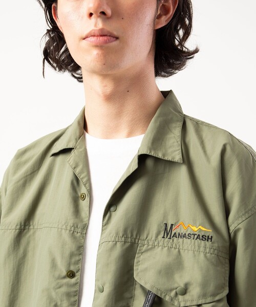 MANASTASH（マナスタッシュ）の「MANASTASH/マナスタッシュ RIVER SHIRT/リバーシャツ（シャツ/ブラウス・メンズ・ブラック/キャメル/その他9・MEDIUM/LARGE/X-LARGE）」の4枚目の写真