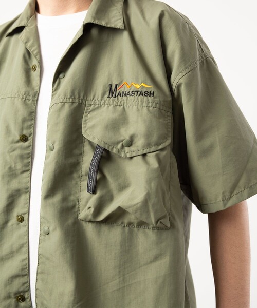 MANASTASH（マナスタッシュ）の「MANASTASH/マナスタッシュ RIVER SHIRT/リバーシャツ（シャツ/ブラウス・メンズ・ブラック/キャメル/その他9・MEDIUM/LARGE/X-LARGE）」の14枚目の写真