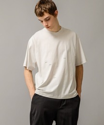 【08sircus】Compact jersey logo print tee