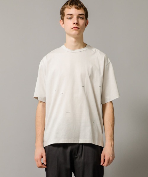 08sircus（ゼロエイトサーカス）の「【08sircus】Compact jersey logo print tee（Tシャツ/カットソー・メンズ・ライトグレー/ブラック・5/4）」の11枚目の写真