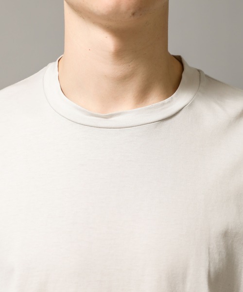 08sircus（ゼロエイトサーカス）の「【08sircus】Compact jersey logo print tee（Tシャツ/カットソー・メンズ・ライトグレー/ブラック・5/4）」の22枚目の写真