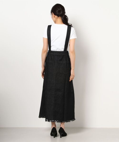 ALLUMER（アリュメール）の「【 Allumer / アリュメール 】 10oz Denim Jumper Skirt  8270407 BUT（ジャンパースカート・レディース・ホワイト/ブラック/ブルー・FREE）」の5枚目の写真