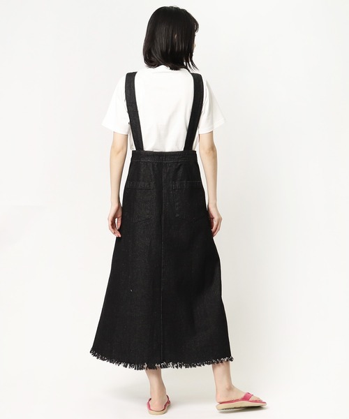 ALLUMER（アリュメール）の「【 Allumer / アリュメール 】 10oz Denim Jumper Skirt  8270407 BUT（ジャンパースカート・レディース・ホワイト/ブラック/ブルー・FREE）」の13枚目の写真