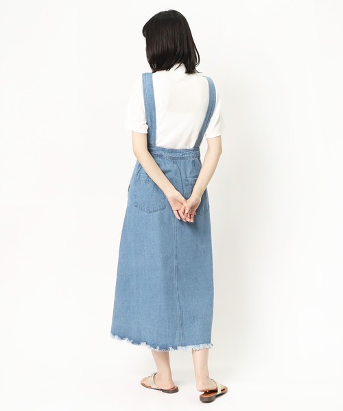 ALLUMER（アリュメール）の「【 Allumer / アリュメール 】 10oz Denim Jumper Skirt  8270407 BUT（ジャンパースカート・レディース・ホワイト/ブラック/ブルー・FREE）」の19枚目の写真