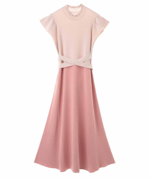 みどり⭐︎ブルーワイドリブカーデandピンクシアーワンピ みどり⭐︎ブルーワイドリブカーデandピンクシアーワンピ みどり