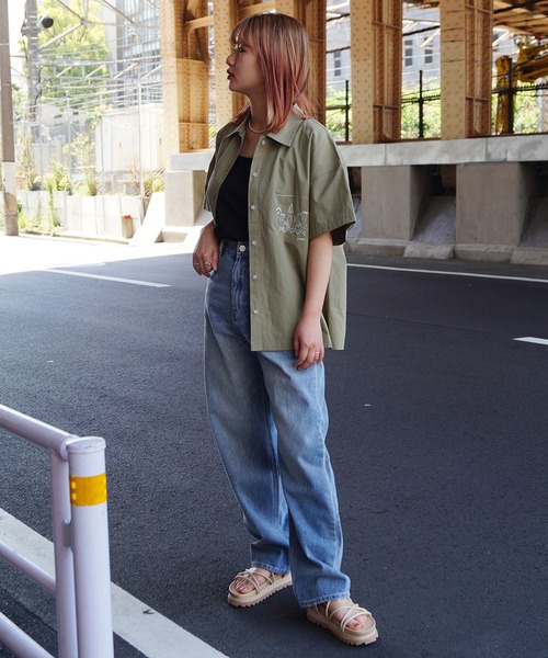 179/WG（イチナナキュウダブルジー）の「デニムハイライズテーパードパンツ（デニムパンツ・レディース・オフホワイト/その他1/その他2・MEDIUM）」の8枚目の写真