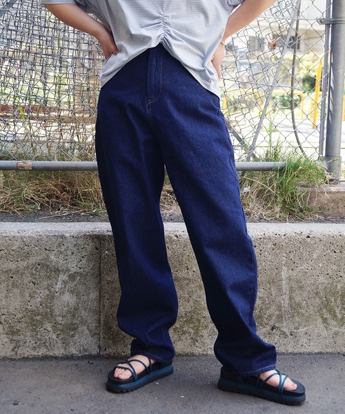 179/WG（イチナナキュウダブルジー）の「デニムハイライズテーパードパンツ（デニムパンツ・レディース・オフホワイト/その他1/その他2・MEDIUM）」の15枚目の写真