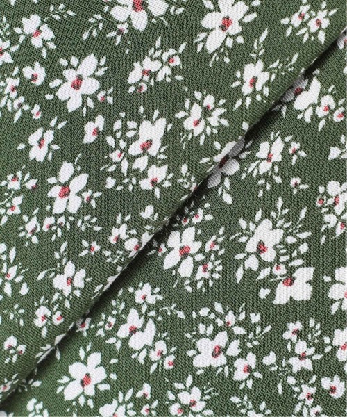 SLOBE IENA（スローブイエナ）の「Scatter Flower フレアスカート【ウエストゴム/手洗い可能】◆（スカート・レディース・ネイビー/グリーン・38/36）」の9枚目の写真