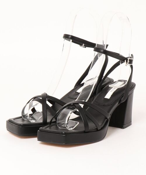 chuclla（チュクラ）の「Platform strap chunky-heel sandals chs147（サンダル・レディース・キャメル/ブラック/ホワイト/ブルーグリーン・39/37/38/40/36）」の10枚目の写真