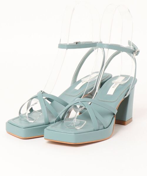 chuclla（チュクラ）の「Platform strap chunky-heel sandals chs147（サンダル・レディース・キャメル/ブラック/ホワイト/ブルーグリーン・39/37/38/40/36）」の11枚目の写真