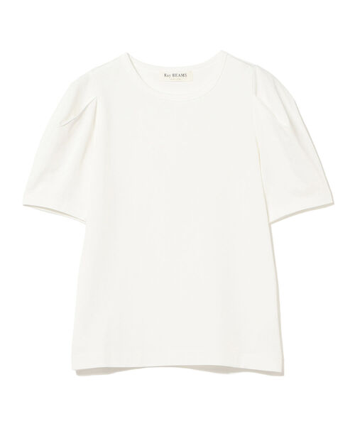 Ray BEAMS（レイビームス）の「Ray BEAMS / タック パワーショルダー Tシャツ（Tシャツ/カットソー・レディース・ホワイト/ブラック/ブルー系その他3・ONE SIZE）」の8枚目の写真