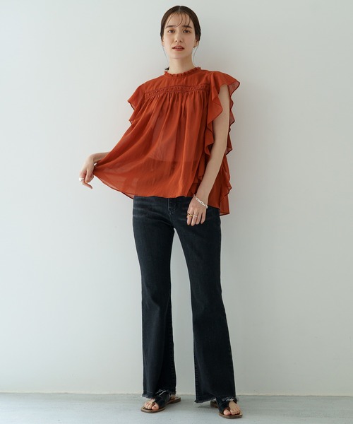 LOUNGEDRESS(ラウンジドレス)の「デニムパンツ(デニムパンツ・レディース・ブラック/モカ・SMALL/MEDIUM)」の7枚目の写真