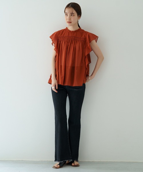 LOUNGEDRESS(ラウンジドレス)の「デニムパンツ(デニムパンツ・レディース・ブラック/モカ・SMALL/MEDIUM)」の8枚目の写真