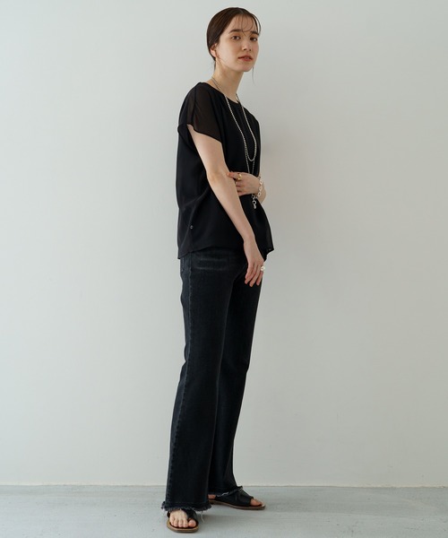 LOUNGEDRESS(ラウンジドレス)の「デニムパンツ(デニムパンツ・レディース・ブラック/モカ・SMALL/MEDIUM)」の10枚目の写真