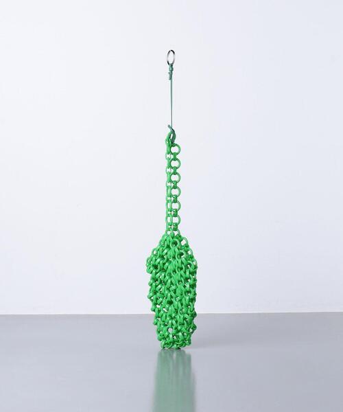 JIL SANDER（ジルサンダー）の「＜JIL SANDER（ジル サンダー）＞LINK バッグ ■■■（ハンドバッグ・レディース・ベージュ/ライム・FREE）」の9枚目の写真