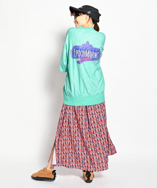 ALDIES(アールディーズ)の「Epoch Big Cut / エポックビッグカット(Tシャツ/カットソー・メンズ・グリーン/オレンジ/オフホワイト/ブラック・FREE)」の4枚目の写真