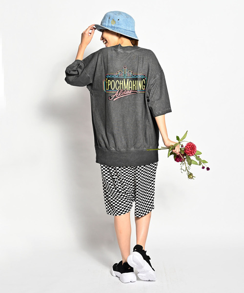 ALDIES(アールディーズ)の「Epoch Big Cut / エポックビッグカット(Tシャツ/カットソー・メンズ・グリーン/オレンジ/オフホワイト/ブラック・FREE)」の3枚目の写真