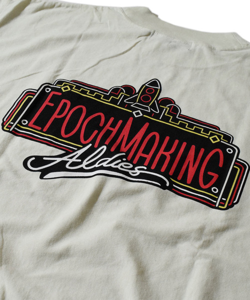 ALDIES(アールディーズ)の「Epoch Big Cut / エポックビッグカット(Tシャツ/カットソー・メンズ・グリーン/オレンジ/オフホワイト/ブラック・FREE)」の18枚目の写真
