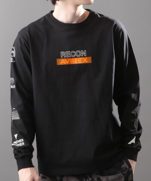 AVIREX（アヴィレックス）の「【AVIREX FLYER’S】ロングスリーブ Tシャツ リーコン / LS T-SHIRT RECON AF / アヴィレックス / AVIREX（Tシャツ/カットソー・メンズ・ブラック/ネイビー/オフホワイト/オレンジ・MEDIUM/LARGE/X-LARGE/XX-LARGE）」の3枚目の写真