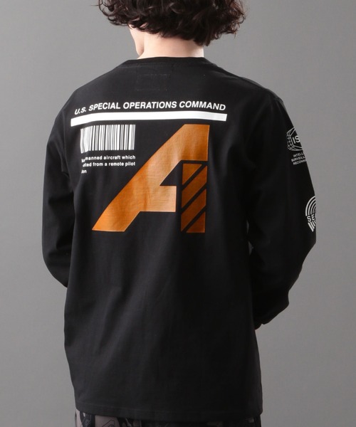 AVIREX（アヴィレックス）の「【AVIREX FLYER’S】ロングスリーブ Tシャツ リーコン / LS T-SHIRT RECON AF / アヴィレックス / AVIREX（Tシャツ/カットソー・メンズ・ブラック/ネイビー/オフホワイト/オレンジ・MEDIUM/LARGE/X-LARGE/XX-LARGE）」の16枚目の写真