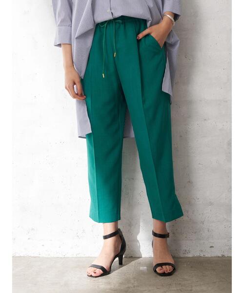 YECCA VECCA(イェッカヴェッカ)の「・サラサライージースリットパンツ*(その他パンツ・レディース・チャコールグレー/ピンク/イエロー/グリーン・S/M)」の9枚目の写真