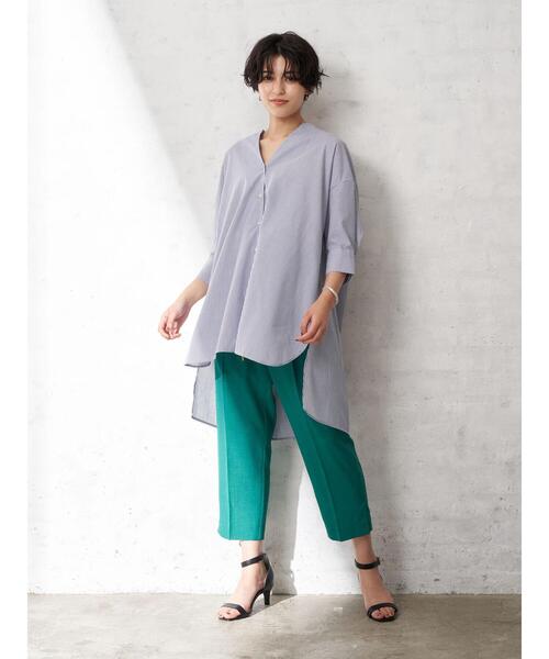 YECCA VECCA(イェッカヴェッカ)の「・サラサライージースリットパンツ*(その他パンツ・レディース・チャコールグレー/ピンク/イエロー/グリーン・S/M)」の10枚目の写真