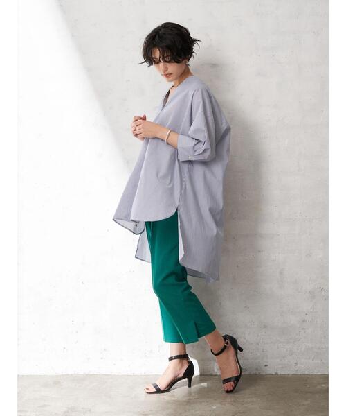 YECCA VECCA(イェッカヴェッカ)の「・サラサライージースリットパンツ*(その他パンツ・レディース・チャコールグレー/ピンク/イエロー/グリーン・S/M)」の11枚目の写真