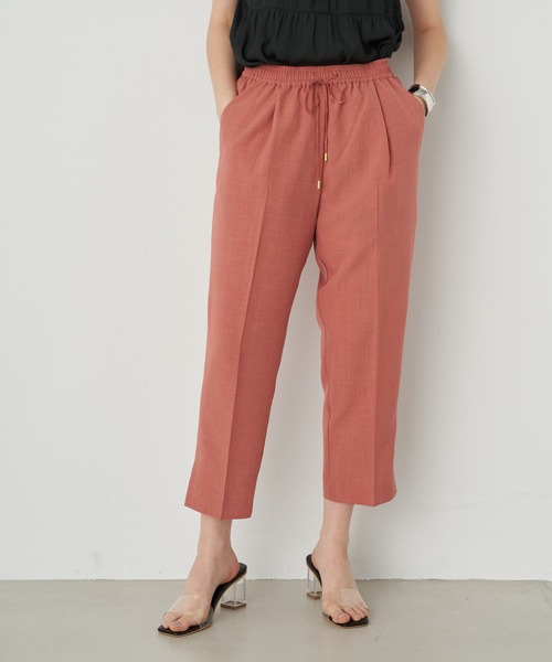 YECCA VECCA(イェッカヴェッカ)の「・サラサライージースリットパンツ*(その他パンツ・レディース・チャコールグレー/ピンク/イエロー/グリーン・S/M)」の4枚目の写真