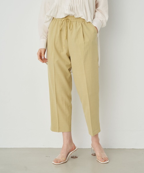 YECCA VECCA(イェッカヴェッカ)の「・サラサライージースリットパンツ*(その他パンツ・レディース・チャコールグレー/ピンク/イエロー/グリーン・S/M)」の1枚目の写真