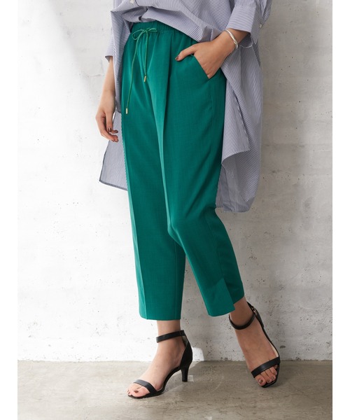 YECCA VECCA(イェッカヴェッカ)の「・サラサライージースリットパンツ*(その他パンツ・レディース・チャコールグレー/ピンク/イエロー/グリーン・S/M)」の3枚目の写真