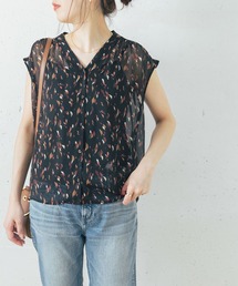 URBAN RESEARCH ROSSO WOMEN | ペイント柄Vネックブラウス(シャツ/ブラウス)