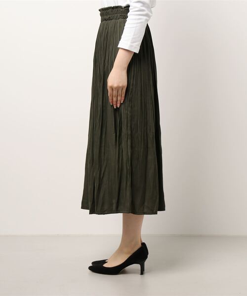 Grand PARK（グランドパーク）の「消しプリーツロングスカート（スカート・レディース・ネイビー/ベージュ/チャコールグレー/カーキ・FREE）」の12枚目の写真