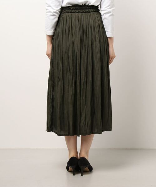 Grand PARK（グランドパーク）の「消しプリーツロングスカート（スカート・レディース・ネイビー/ベージュ/チャコールグレー/カーキ・FREE）」の13枚目の写真