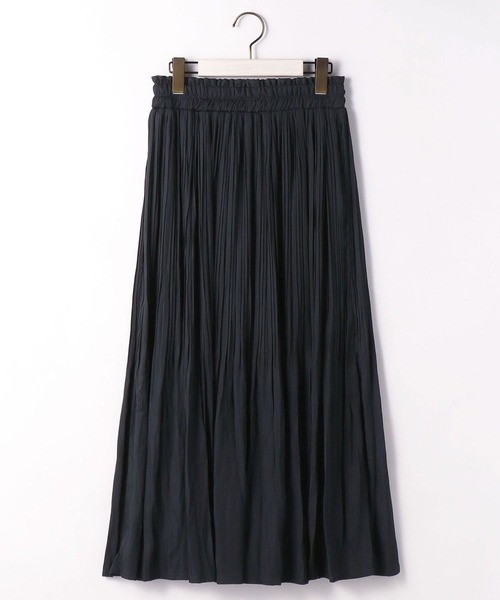 Grand PARK（グランドパーク）の「消しプリーツロングスカート（スカート・レディース・ネイビー/ベージュ/チャコールグレー/カーキ・FREE）」の4枚目の写真