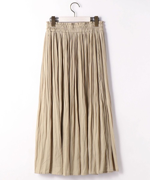Grand PARK（グランドパーク）の「消しプリーツロングスカート（スカート・レディース・ネイビー/ベージュ/チャコールグレー/カーキ・FREE）」の5枚目の写真