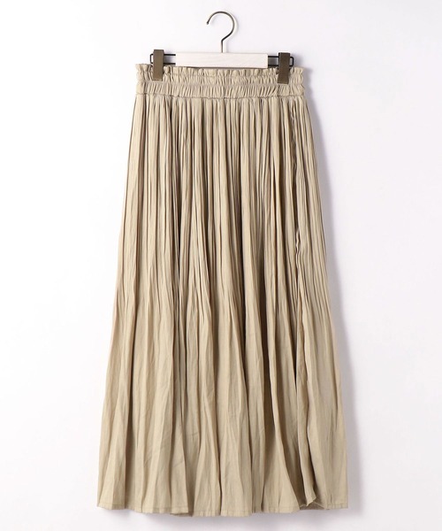 Grand PARK（グランドパーク）の「消しプリーツロングスカート（スカート・レディース・ネイビー/ベージュ/チャコールグレー/カーキ・FREE）」の18枚目の写真