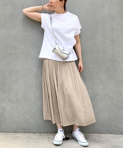 Grand PARK（グランドパーク）の「消しプリーツロングスカート（スカート・レディース・ネイビー/ベージュ/チャコールグレー/カーキ・FREE）」の16枚目の写真