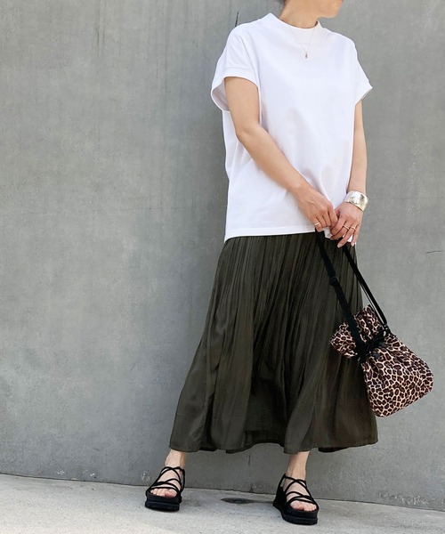 Grand PARK（グランドパーク）の「消しプリーツロングスカート（スカート・レディース・ネイビー/ベージュ/チャコールグレー/カーキ・FREE）」の15枚目の写真
