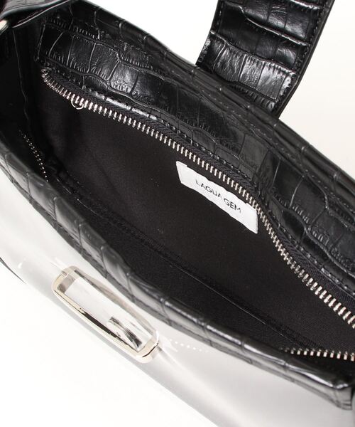 LAGUA GEM（ラグアジェム）の「CROCO CLEAR ONEHANDLE BAG（ショルダーバッグ・レディース・ブラック/ホワイト・FREE）」の19枚目の写真