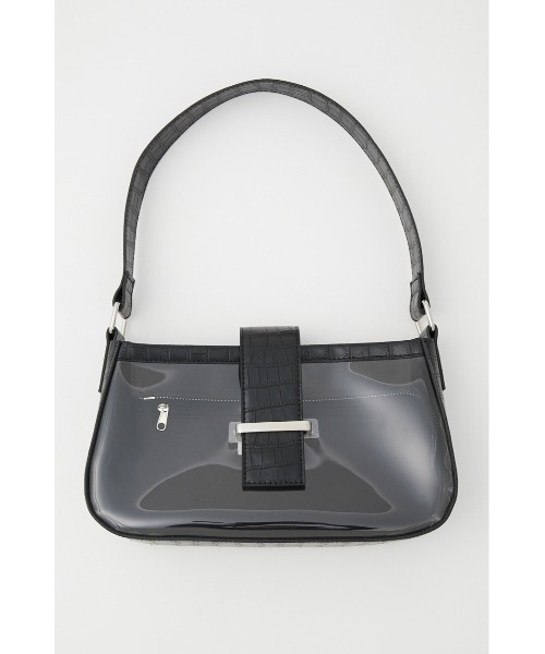 LAGUA GEM（ラグアジェム）の「CROCO CLEAR ONEHANDLE BAG（ショルダーバッグ・レディース・ブラック/ホワイト・FREE）」の2枚目の写真