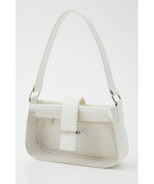 LAGUA GEM（ラグアジェム）の「CROCO CLEAR ONEHANDLE BAG（ショルダーバッグ・レディース・ブラック/ホワイト・FREE）」の3枚目の写真