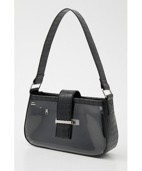 LAGUA GEM（ラグアジェム）の「CROCO CLEAR ONEHANDLE BAG（ショルダーバッグ・レディース・ブラック/ホワイト・FREE）」の10枚目の写真