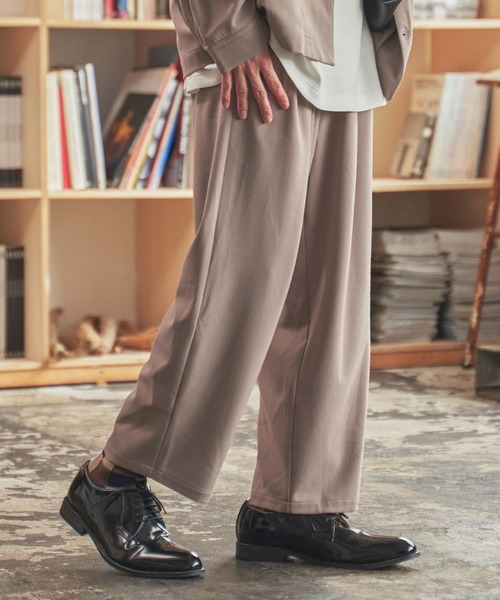 WEGO（ウィゴー）の「WEGO/セミワイドスラックス（スラックス・メンズ・ベージュ/ブラック/ダークオレンジ・SMALL/LARGE/MEDIUM）」の21枚目の写真