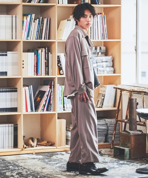 WEGO（ウィゴー）の「WEGO/セミワイドスラックス（スラックス・メンズ・ベージュ/ブラック/ダークオレンジ・SMALL/LARGE/MEDIUM）」の18枚目の写真