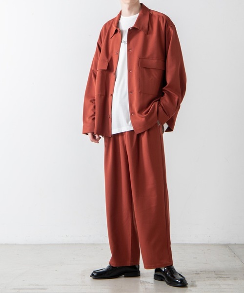 WEGO（ウィゴー）の「WEGO/セミワイドスラックス（スラックス・メンズ・ベージュ/ブラック/ダークオレンジ・SMALL/LARGE/MEDIUM）」の7枚目の写真