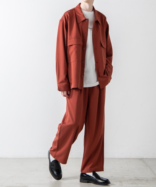 WEGO（ウィゴー）の「WEGO/セミワイドスラックス（スラックス・メンズ・ベージュ/ブラック/ダークオレンジ・SMALL/LARGE/MEDIUM）」の5枚目の写真