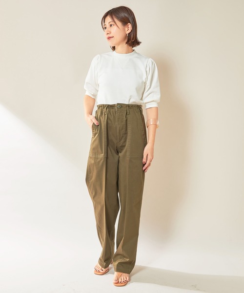 SHENERY（シーナリー）の「ハイウエストベイカーパンツ（その他パンツ・レディース・ベージュ/カーキ・36/38）」の17枚目の写真