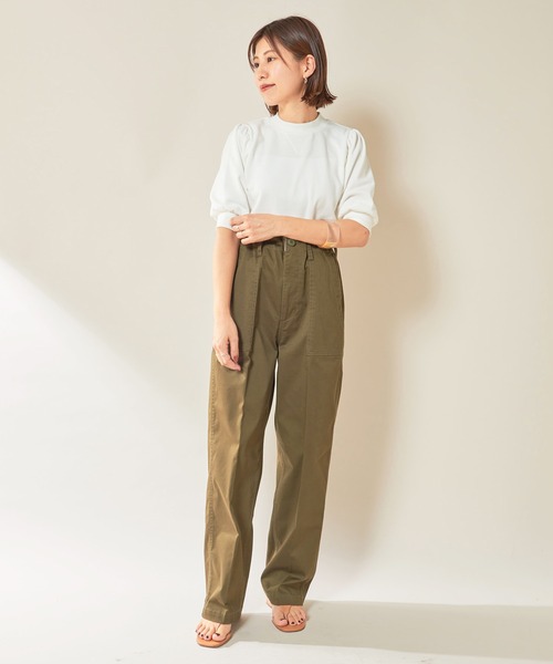 SHENERY（シーナリー）の「ハイウエストベイカーパンツ（その他パンツ・レディース・ベージュ/カーキ・36/38）」の18枚目の写真