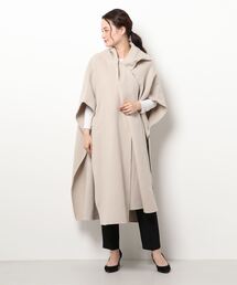 CELFORD セルフォード　リバーケープジャケット　ポンチョ　コート　キャメル 美品】CELFORD（セルフォード） リバーケープジャケットウール